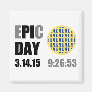 Epic Pi Day - E"PI"C Day Blueberry Lattice Pie Magnet
