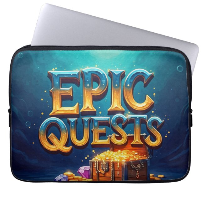 Epic Quests Laptopschutzhülle (Vorderseite)