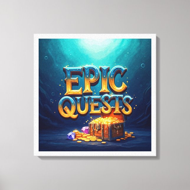 Epic Quests Leinwanddruck (Vorderseite)