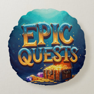 Epic Quests Rundes Kissen