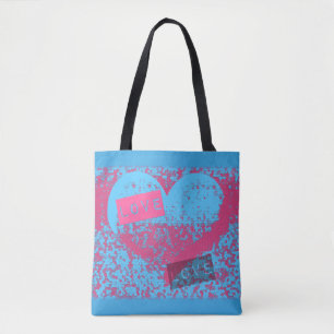 Epic Retro Liebe Herzdesign Tasche