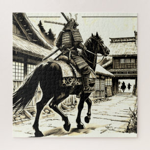 Epic Samurai Rider Manga Art Print