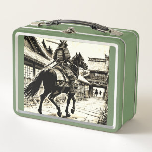 Epic Samurai Rider Manga Art Print Metall Brotdose