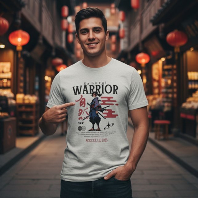 Epic Samurai Warrior Japanese Katana Culture Men's Tri-Blend Shirt (Von Creator hochgeladen)