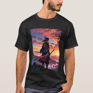 Epic Samurai Warrior T-Shirt Design - Style Anime