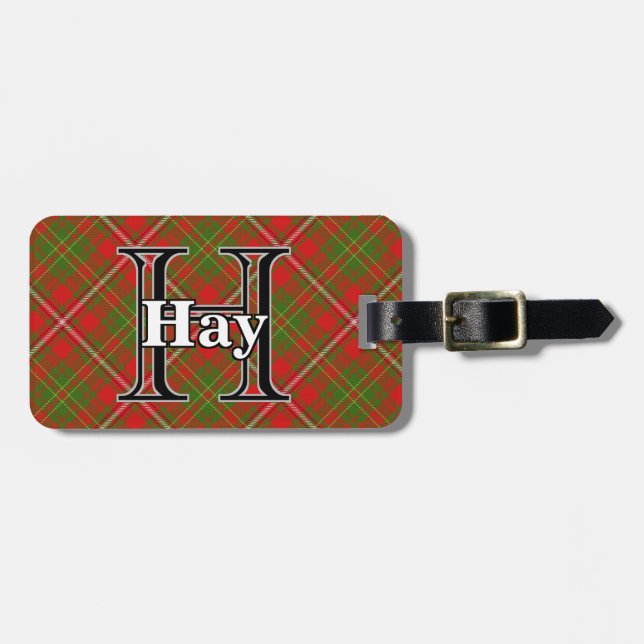 Epic Scotland Clan Hay Tartan Gepäckanhänger (Vorderseite horizontal)