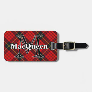 Epic Scotland Clan MacQueen Red and Black Tartan Gepäckanhänger