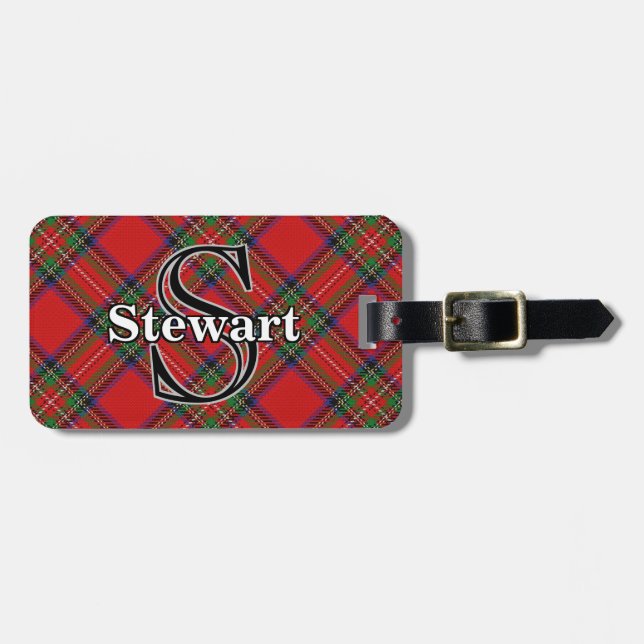 Epic Scotland Clan Stewart Tartan Gepäckanhänger (Vorderseite horizontal)