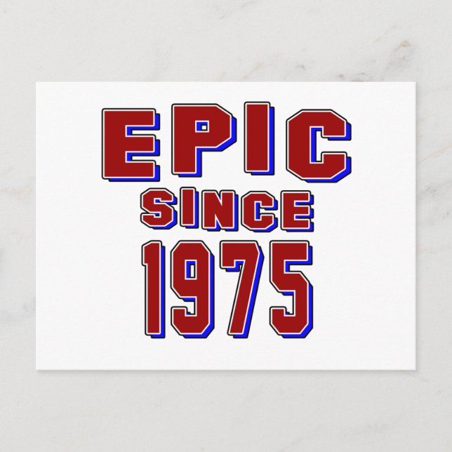 Epic seit 1975 postkarte (Vorderseite)