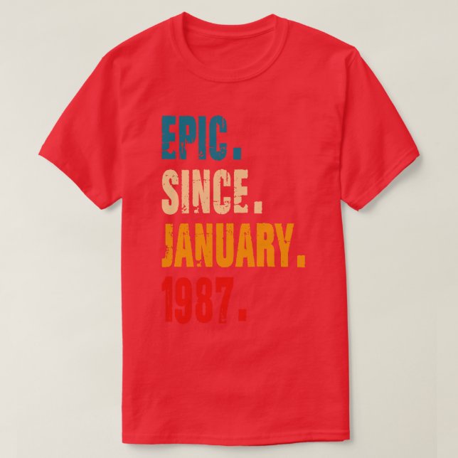EPIC SEIT JANUAR 1987 T-Shirt (Design vorne)