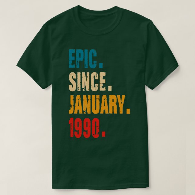 EPIC SEIT JANUAR 1990 T-Shirt (Design vorne)
