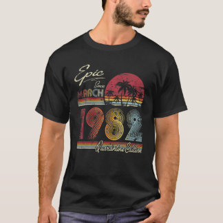 Epic Seit März 1982 39 Jahre 39Th Quarantine Bir T-Shirt