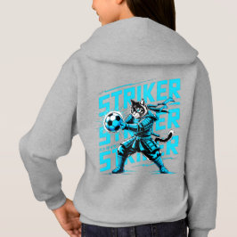 Epic Soccer Samurai Cat - Cool Gamer & Anime Fan  Hoodie