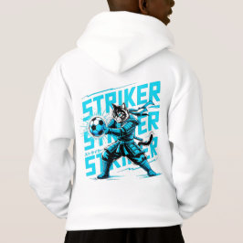 Epic Soccer Samurai Cat - Cool Gamer & Anime Fan  Hoodie