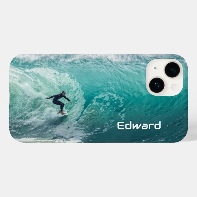 Epic Surfwelle Case-Mate iPhone 14 Hülle (Rückseite (Horizontal))