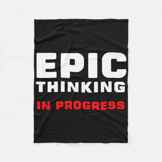 Epic Thinking In Progress Big Ideas Introvert Game Fleecedecke (Vorderseite)