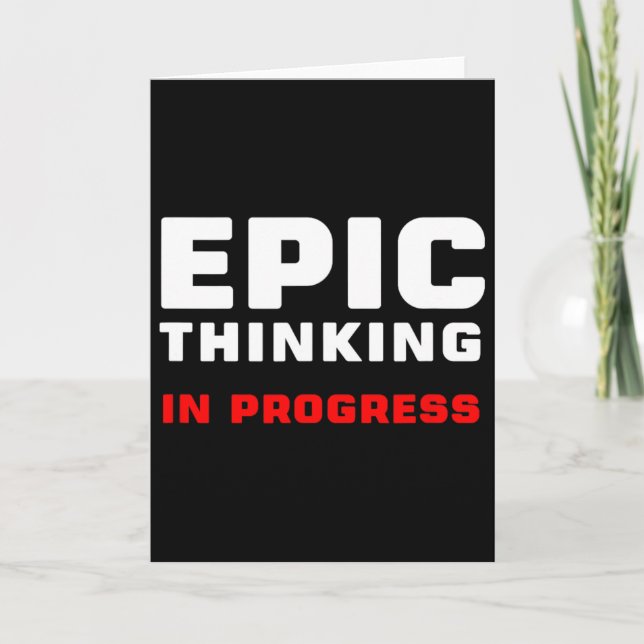 Epic Thinking In Progress Big Ideas Introvert Game Karte (Vorderseite)