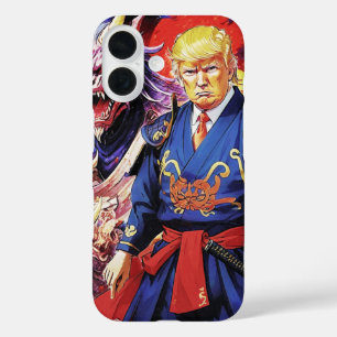 Epic Trump Samurai Anime iPhone 16 Hülle