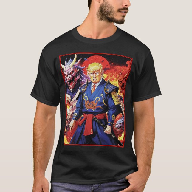 Epic Trump Samurai Anime T-Shirt (Vorderseite)
