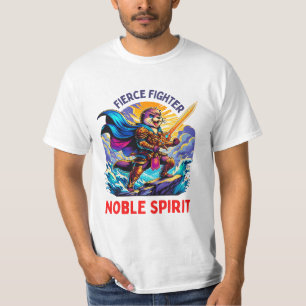 Epic Warrior Otter mit Schwert in der Hand T-Shirt