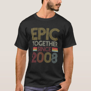 Epic Zusammen seit 2008 Ehepaar 13. Ehe Anni T-Shirt