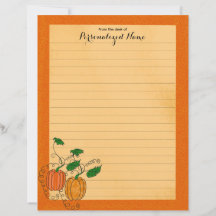Épice citrouille - Feuille de papier recouvert
