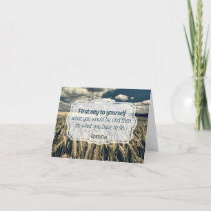 Epictetus "Do it" Inspirationsquelle Dankeskarte