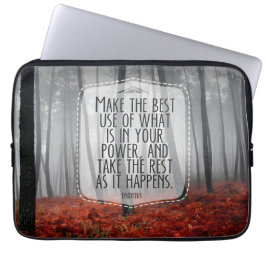 Epictetus Inspiration Zitat "Adapt" Laptopschutzhülle