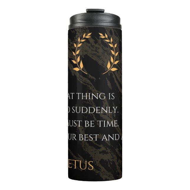 Epictetus Rezept für Gräueltaten Thermosbecher (Vorderseite)