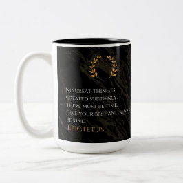 Epictetus Rezept für Gräueltaten Zweifarbige Tasse