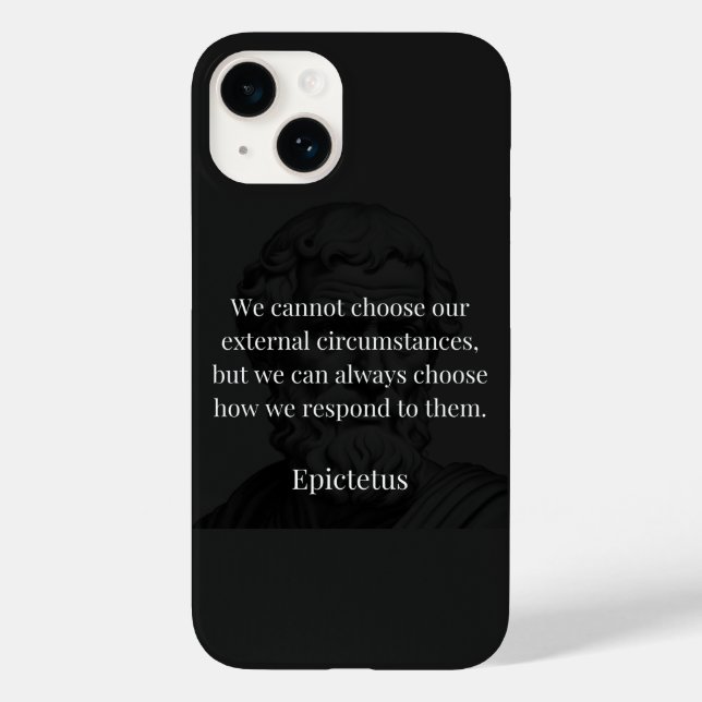 Epictetus Weisheit: Ermächtigung durch Reaktion Case-Mate iPhone 14 Hülle (Rückseite)