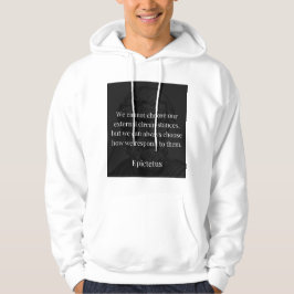 Epictetus Weisheit: Ermächtigung durch Reaktion Hoodie