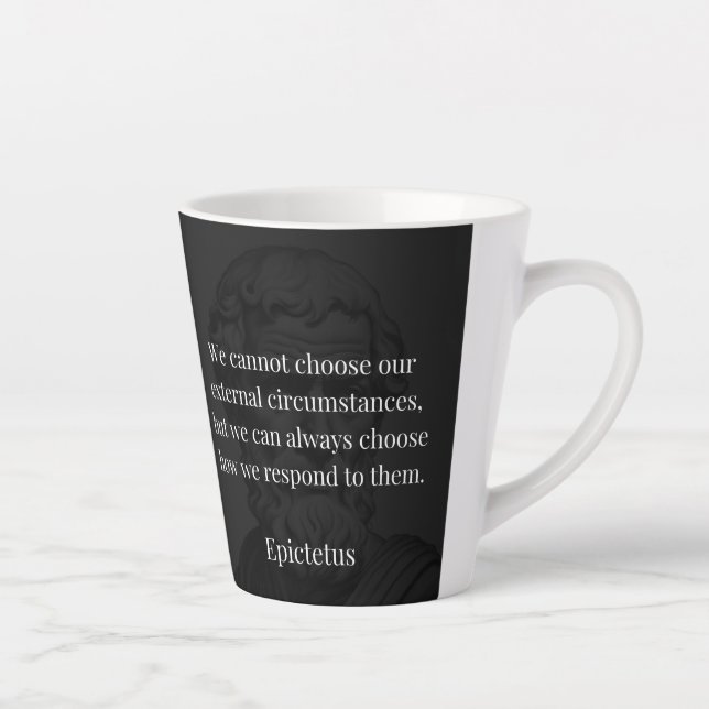 Epictetus Weisheit: Ermächtigung durch Reaktion Milchtasse (Rechts)