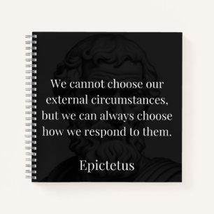 Epictetus Weisheit: Ermächtigung durch Reaktion Notizbuch