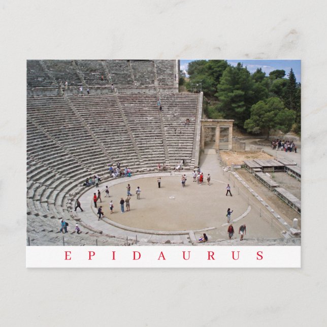 Epidaurus Theateransicht Postkarte (Vorderseite)