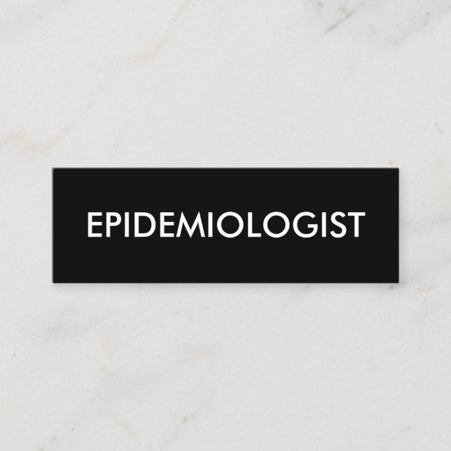 Epidemiologe Mini Visitenkarte (Vorderseite)
