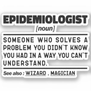 Epidemiologe Noun Funny Epidemiology Student Aufkleber