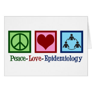 Epidemiologie-Karte für die Liebe des Friedens