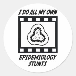 Epidemiologie Stunts Runder Aufkleber