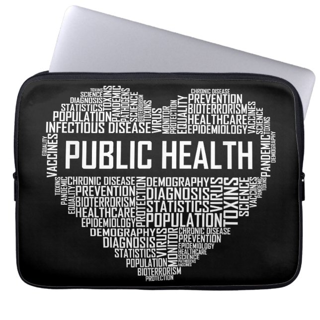 Epidemischer Mitarbeiter im Gesundheitswesen Laptopschutzhülle (Vorderseite)