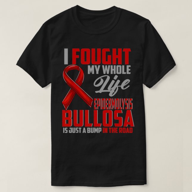 Epidermolysis Bullosse Awareness EB Related Red Ri T-Shirt (Design vorne)