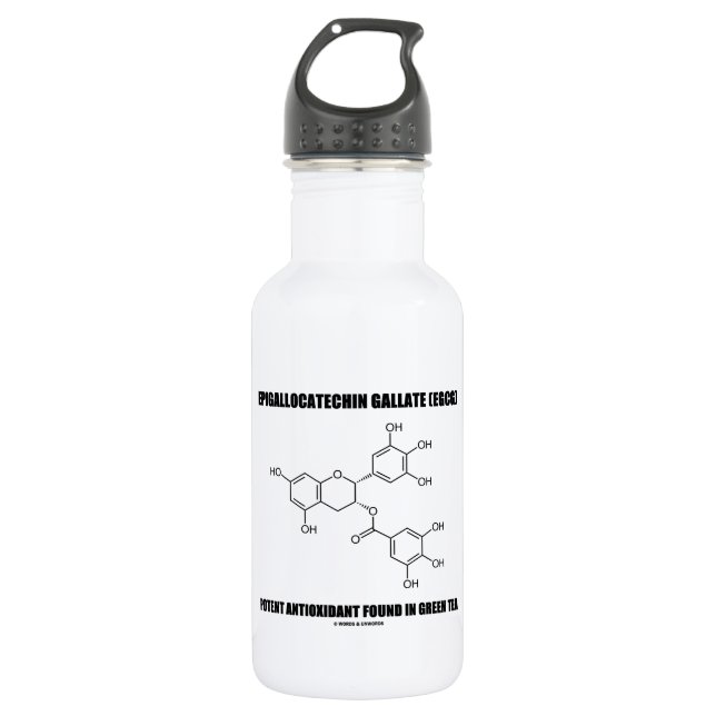 Epigallocatechin Gallat (EGCG) starkes Antioxydant Trinkflasche (Vorderseite)