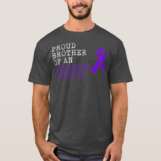 Epilepsie Awareness Aware Fun Epileptic Warrior T-Shirt (Vorderseite)