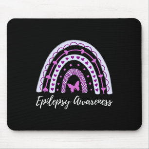 Epilepsie Awareness Boho Rainbow Mousepad
