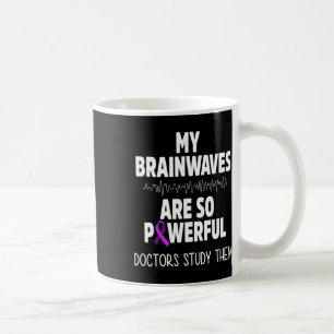 Epilepsie Awareness Brain Waves Epileptic Warrior Kaffeetasse