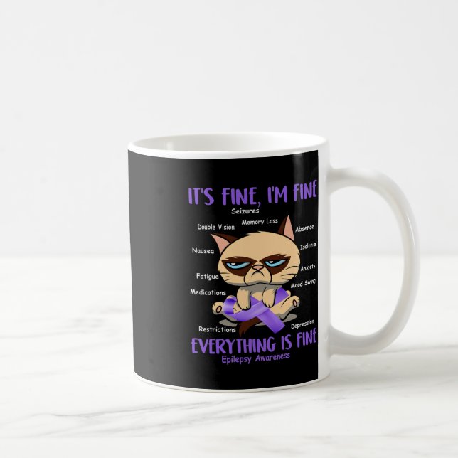 Epilepsie Awareness Chat Ihre Schlacht ist meine S Kaffeetasse (Rechts)