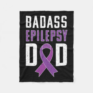 Epilepsie Awareness Epilepsy Vater Lila Ribbon Fleecedecke