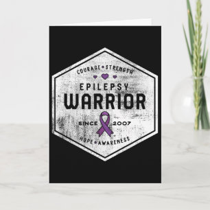 Epilepsie Awareness Epilepsy Warrior Seit 2007 Karte