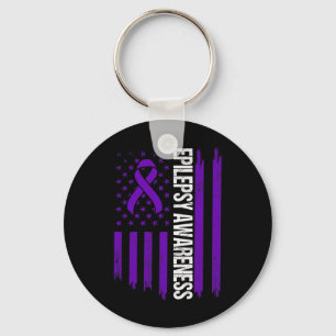 Epilepsie Awareness Epileptic Warrior Survivor 3 Schlüsselanhänger