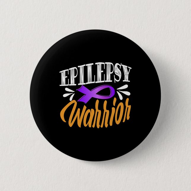 Epilepsie Awareness Fights Usa Epileptic Warrior S Button (Vorderseite)